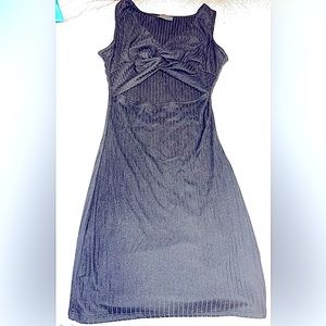 Black open hole front fitted dress. Fits like a size S. Like new. Brand: Balboa